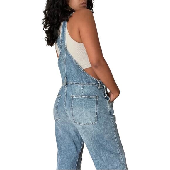 We The Free Blue Denim Overalls - Picture 3 of 16